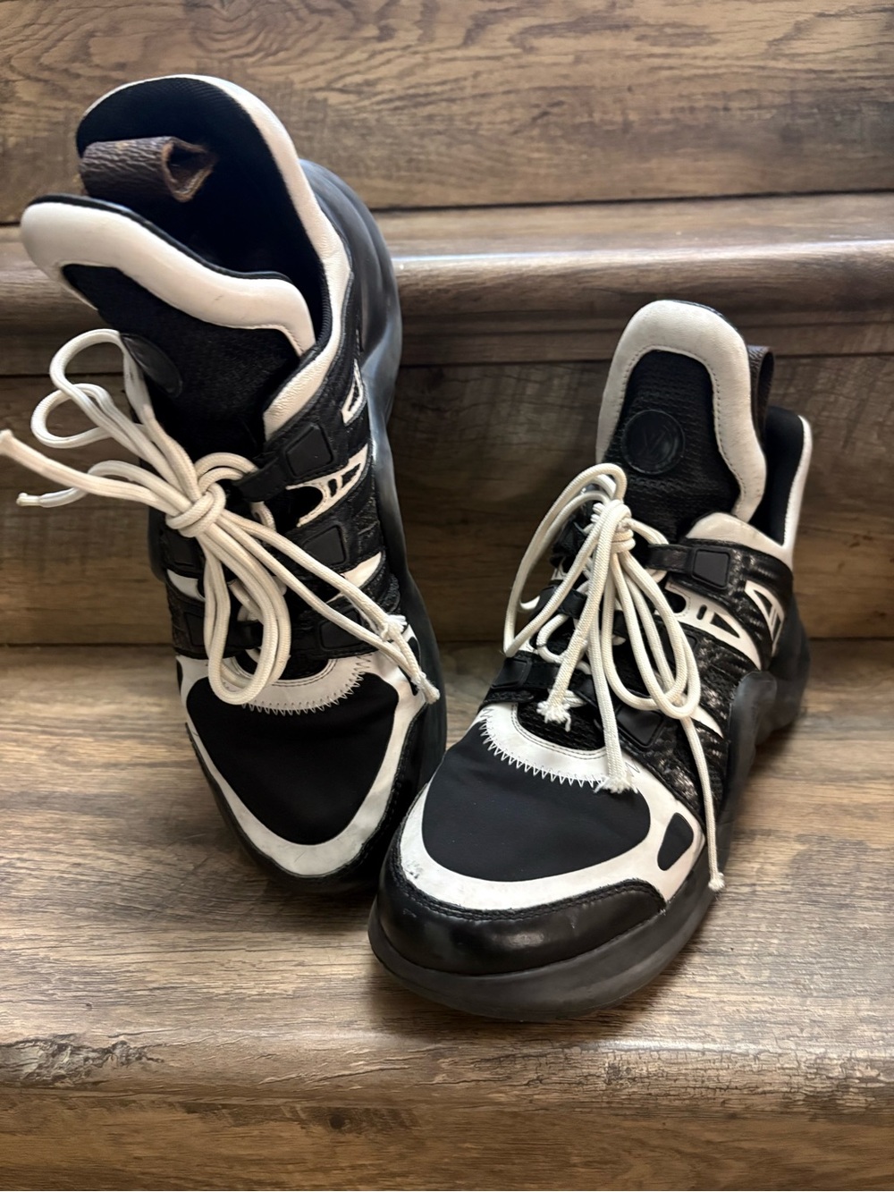 Louis Vuitton Black and White Women’s Sneakers